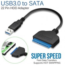 USB 3.0 To 2.5" SATA III Hard Drive Adapter Cable-SATA To USB Converter-Black